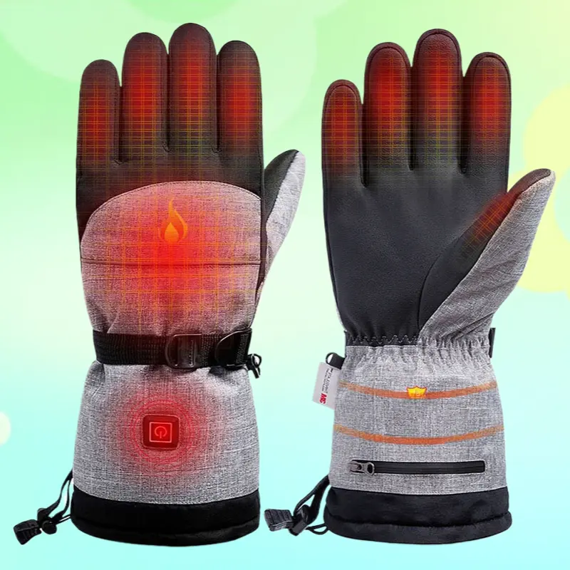 Functional Heated Gloves for Men/Women, Sporty Thermal Design with 3 Temperature Modes & Heat-Locking Lining for Cycling/Skiing & Outdoor Sports, Unisex Cut