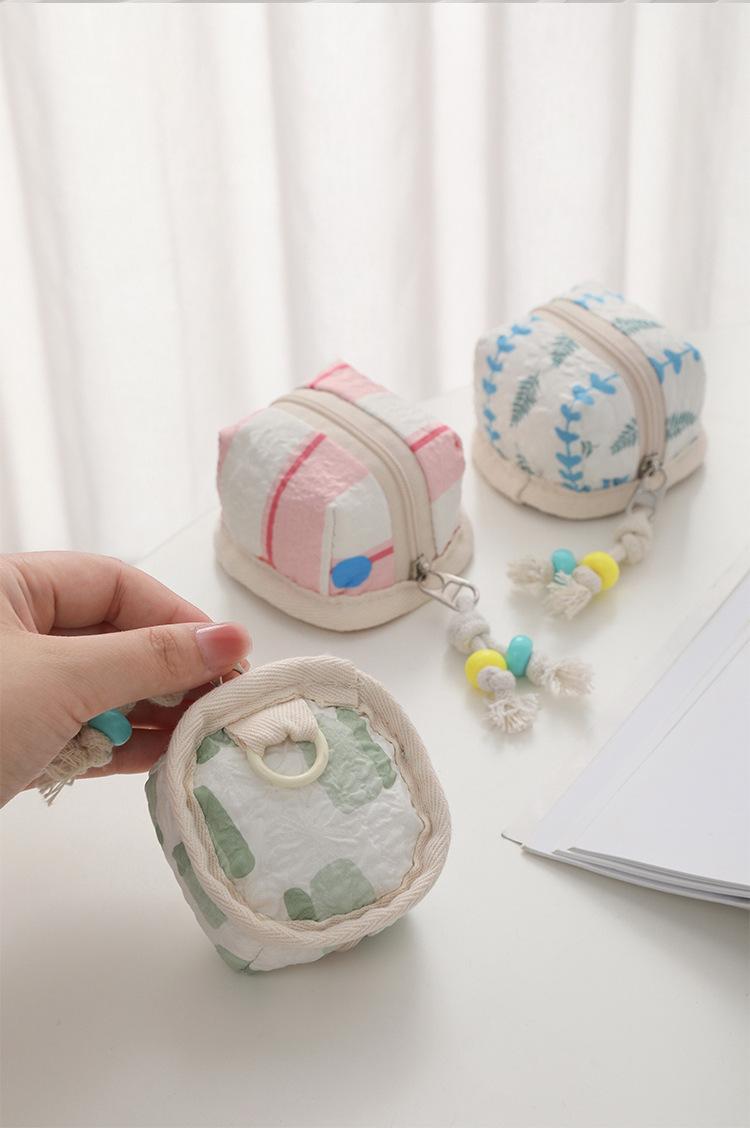 Mini Cute AirPods Case – Soft Portable Earbud Pouch for Women, Small Bluetooth Headphone Holder with Flip Cover, Travel Essential