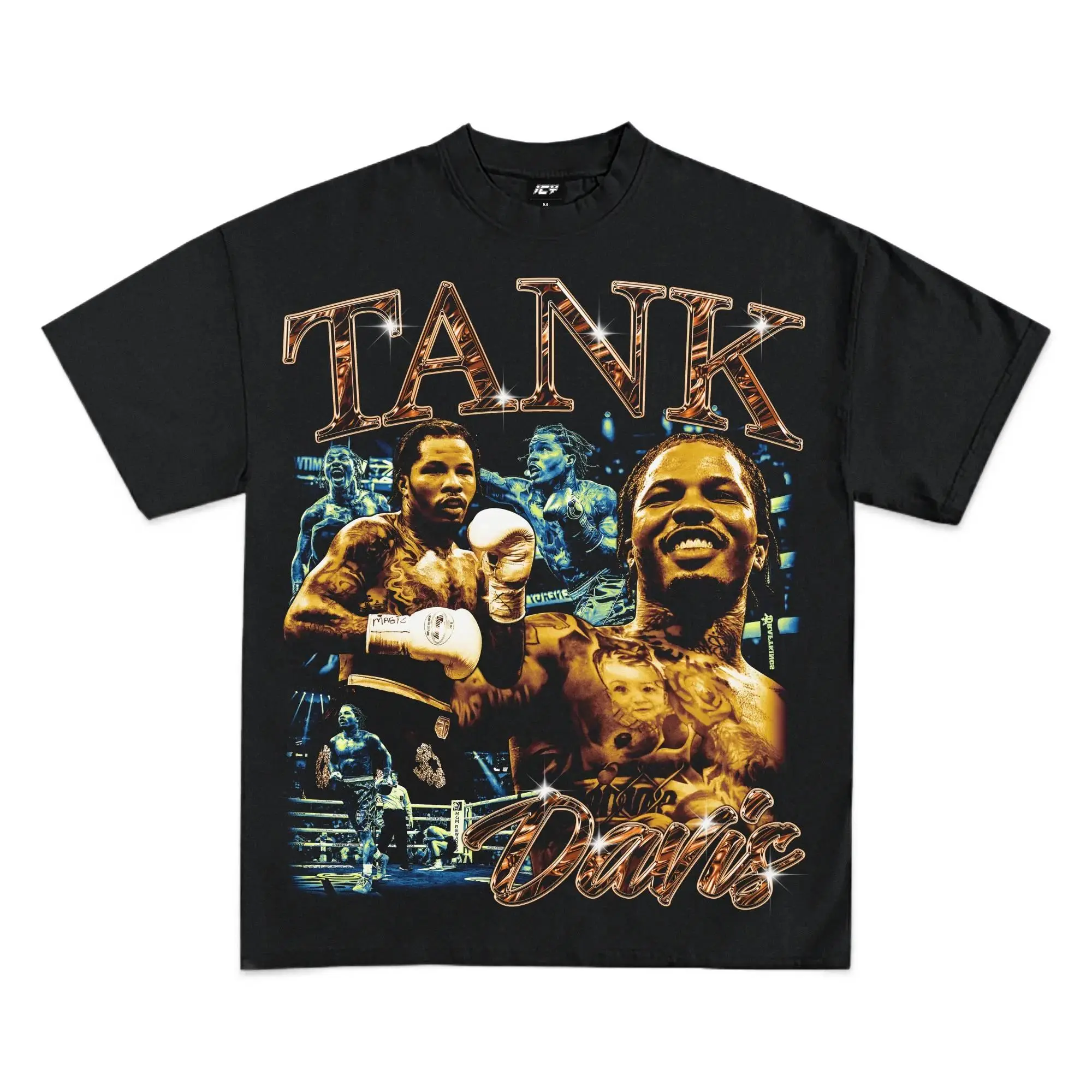 Casual Boxing Champion Graphic T-Shirt for Men & Women, Soft 100% Cotton Short Sleeve Crewneck Tee Made in USA, Shortsleeve, Basic Tee, Bold Graphic, Machine Wash, Medium Length, Tops, Classic Crew, All Seasons