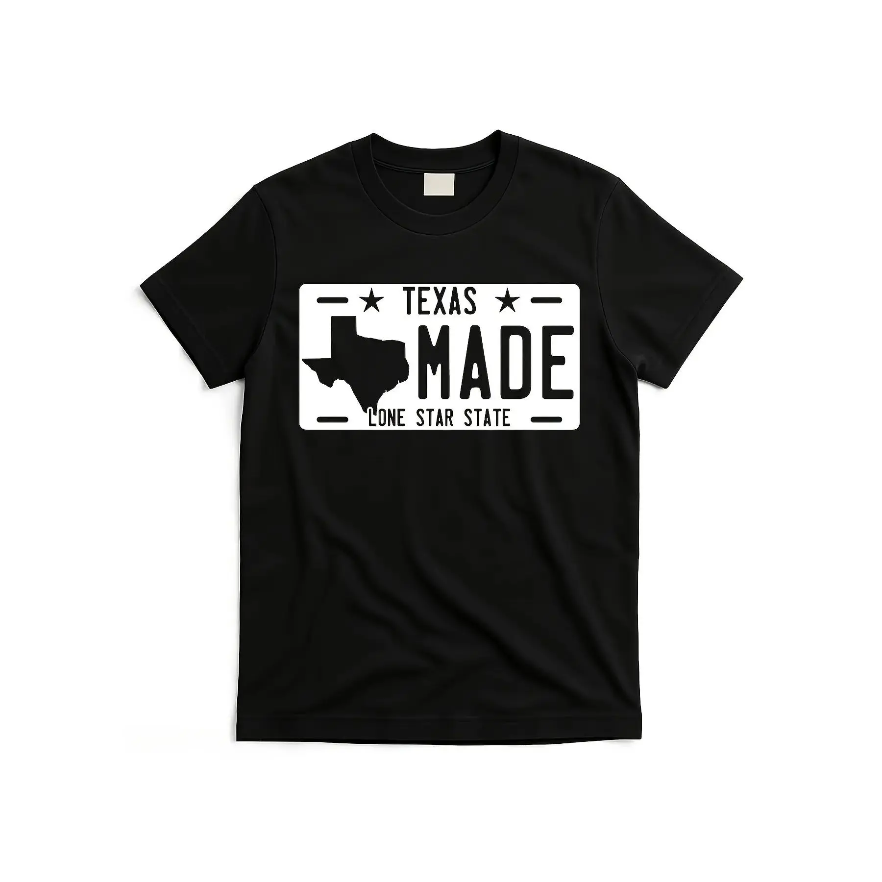 Men'S Texas Made Lone Star State Graphic T-Shirt |     Retro Vintage Tee with Texas License Plate Design & Austin, Dallas, Houston, San Antonio Lettering - Casual Casual Attire for Texan