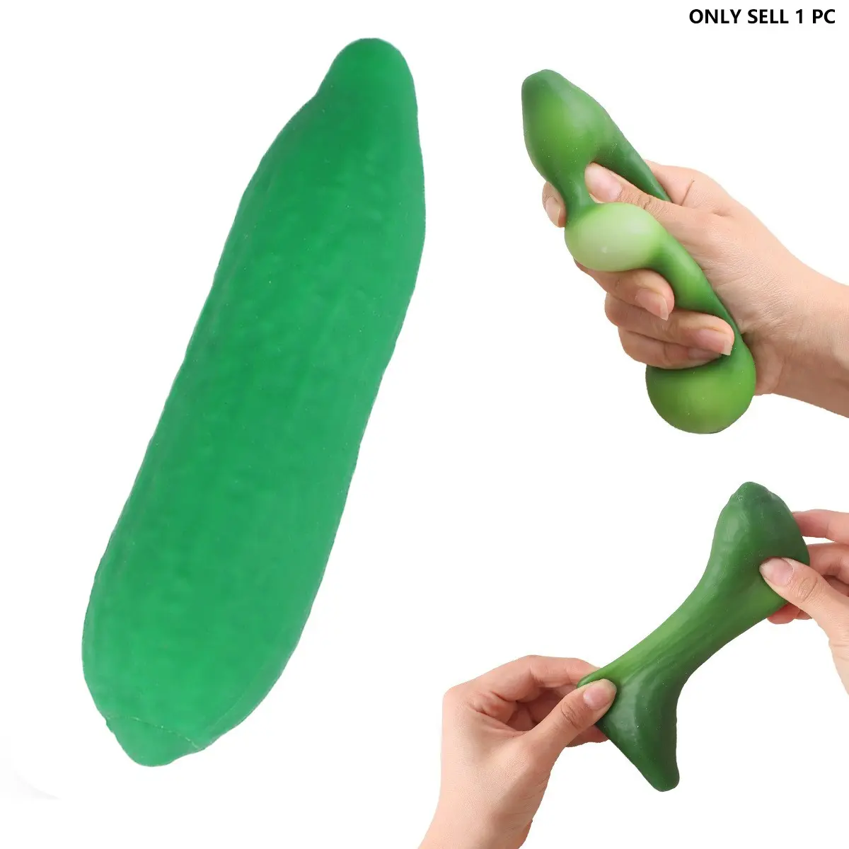 Cucumber Squeezing Toy, Large Cucumber Squeezing Toy, Fun Design Stress Relief Toy, Suitable for Office, Classroom, Birthday Party Souvenirs