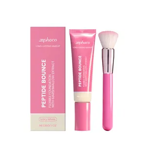 Zephoco Lightweight Long-Wear Foundation (Ivory) – Hydrating, Natural, Smudge-Proof, Matte, Sheer & Breathable Concealing Foundation