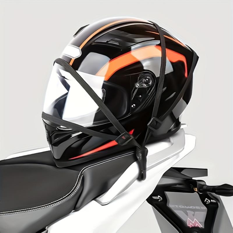 Versatile 4-in-1 High-Elasticity Adjustable Strap with Hook - Perfect for Motorcycle Helmets, Electric Bikes & More Durable Easy to Use For Riders Cyclists Suitable Outdoor Activities