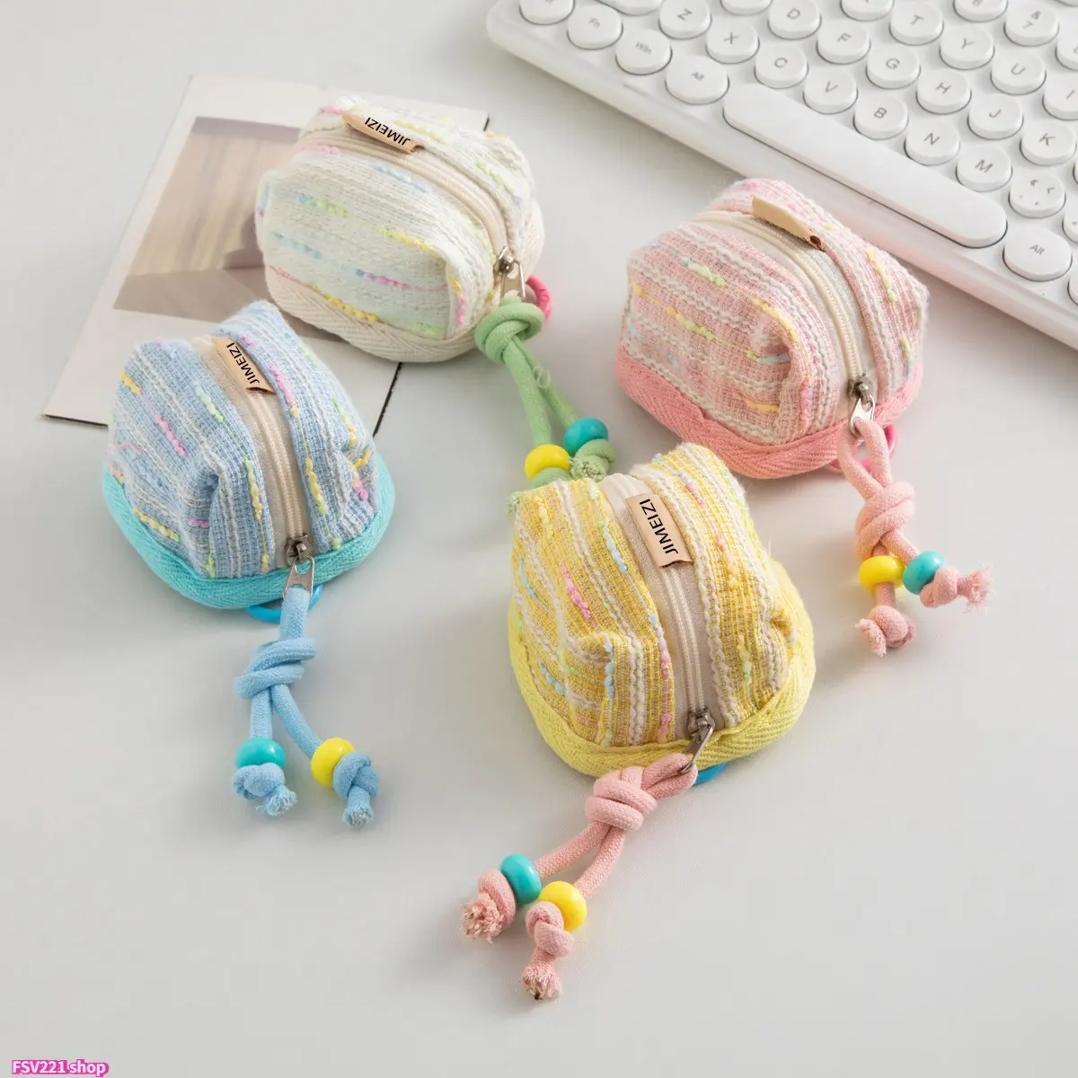 Cute Mini Pouch for Women - Compact Travel Storage and Multi-Purpose Gadget Organizer for Purse and Coins, Synthetic, Purse Stuffers, Pocket‑Size Order