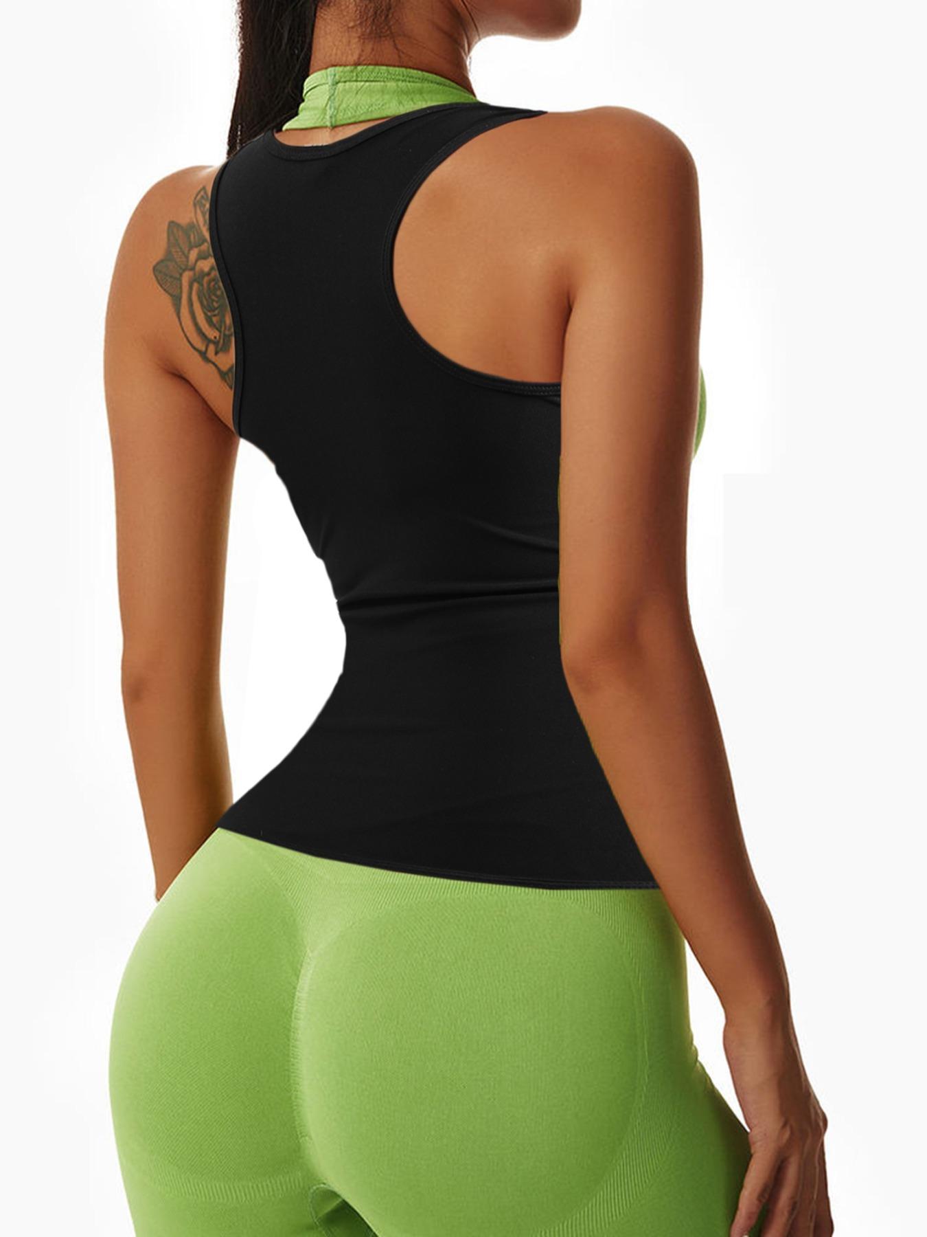 Women's Plain / Camo Print Sports Tank Top, Solid Sleeveless Sauna Top, Women Sport & Outdoor Clothing for Workout Gym Exercise, Sleeveless Gym Tops, Workout Clothes, Athletic Tops