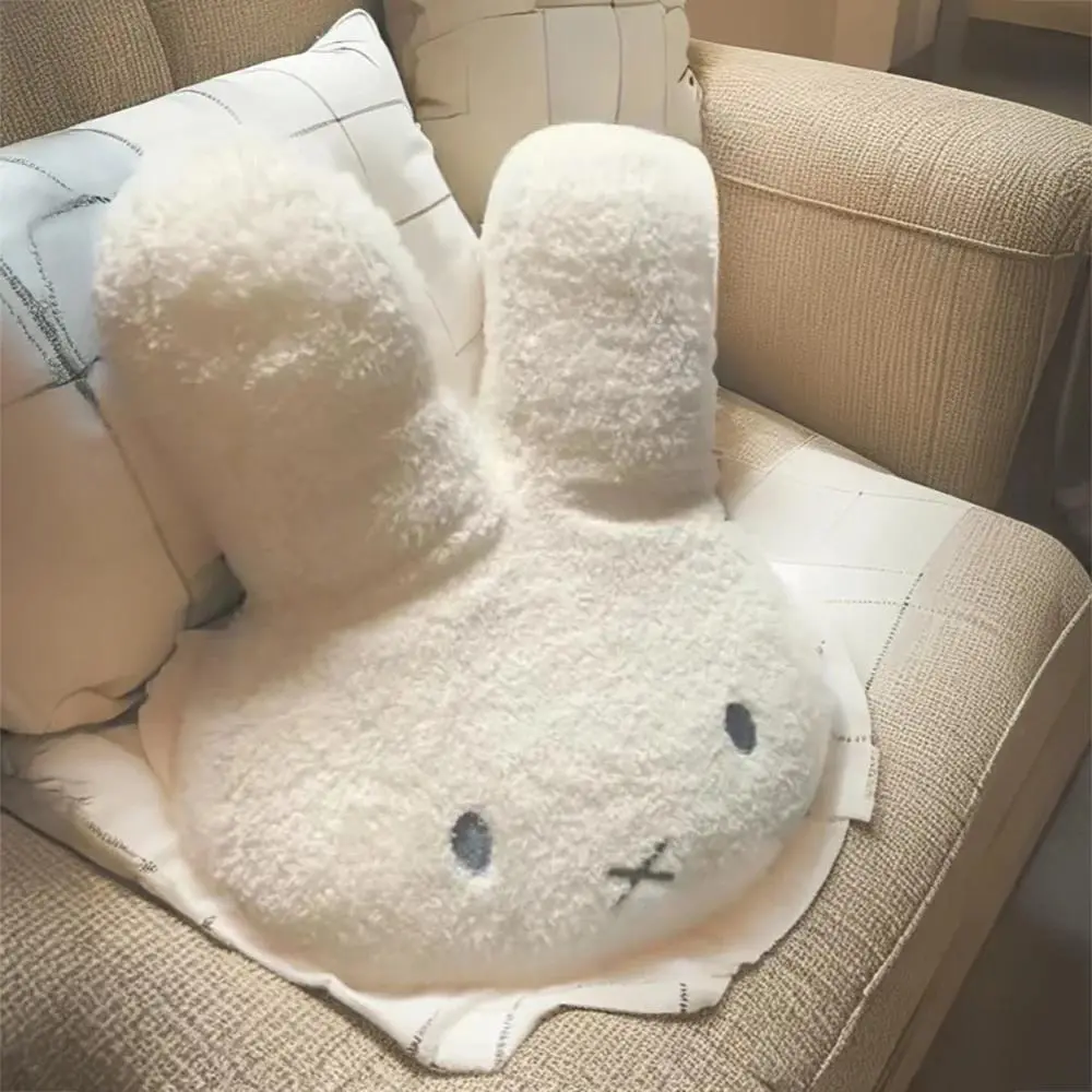 1pc Soft Kawaii Miffy Rabbit Animal Cartoon Character Plush Pillow - High-Quality Stuffed Rabbit Figurine, Collectible Statues & Bobbleheads, Indoor Bedroom Sofa Home Decor Cushion, Girl Festival Gift, Cartoon Characters, Figurines, Statues & Bobbleheads,