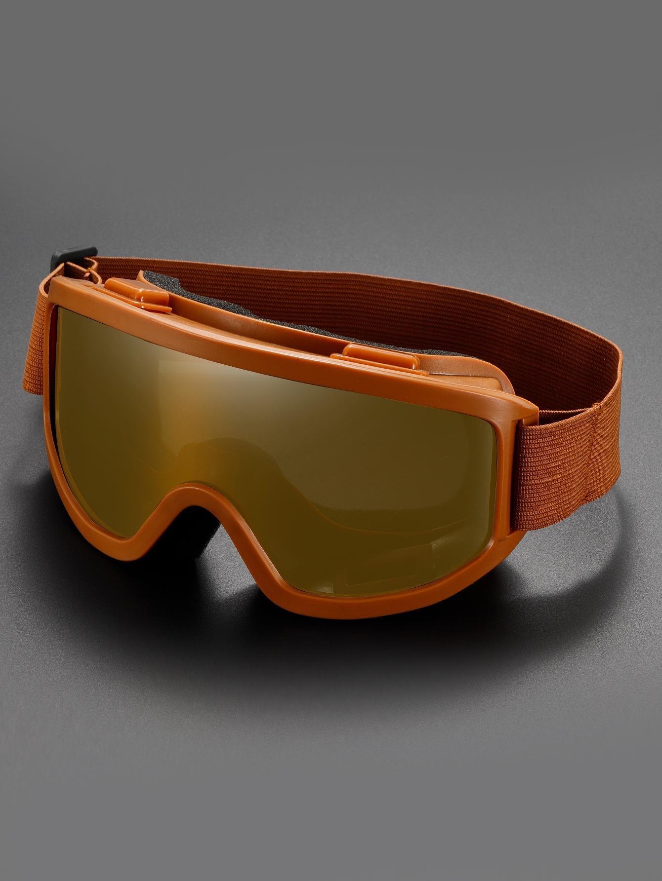 Unisex Large-Frame One-Piece Ski Goggles, Day-Night Versatile Anti-Fog HD Lenses, Windproof Padded Comfortable Fit for Skiing, Snowboarding & Winter Outdoor Adventures