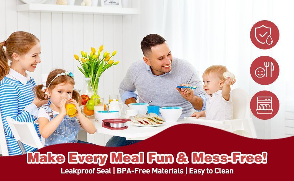 Homedale Sandwich Cutter Sealer for Kids DIY Decruster Uncrustables Maker for Boys Girls Lunchbox Bento Box Bread Cutter Breakfast Sandwich Maker Red