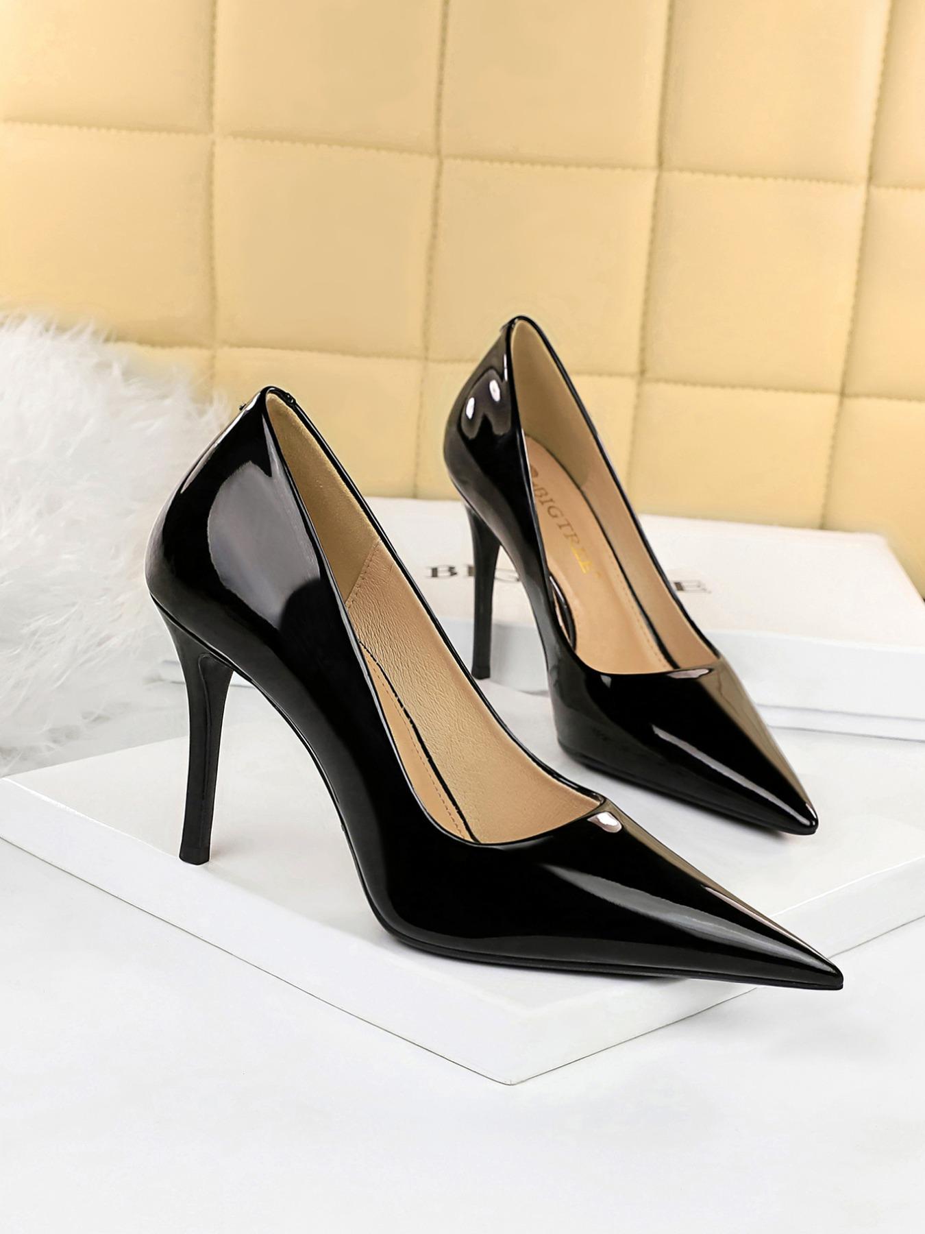 Valentine's Day Women's Fashionable Solid Color Stiletto Heels, Elegant Pointed Toe High Heels for Party, Daily Clothing Decor for Women & Girls