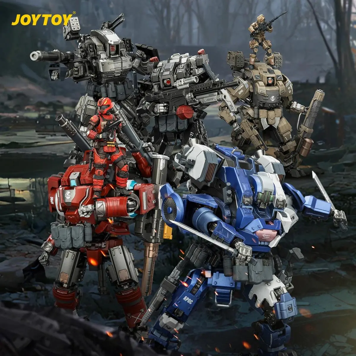 JOYTOY Dark Source APOC Series Mecha Robot Action Figure Collection ST-8624 ST-8625 ST-8626 ST-8627 ST-8628