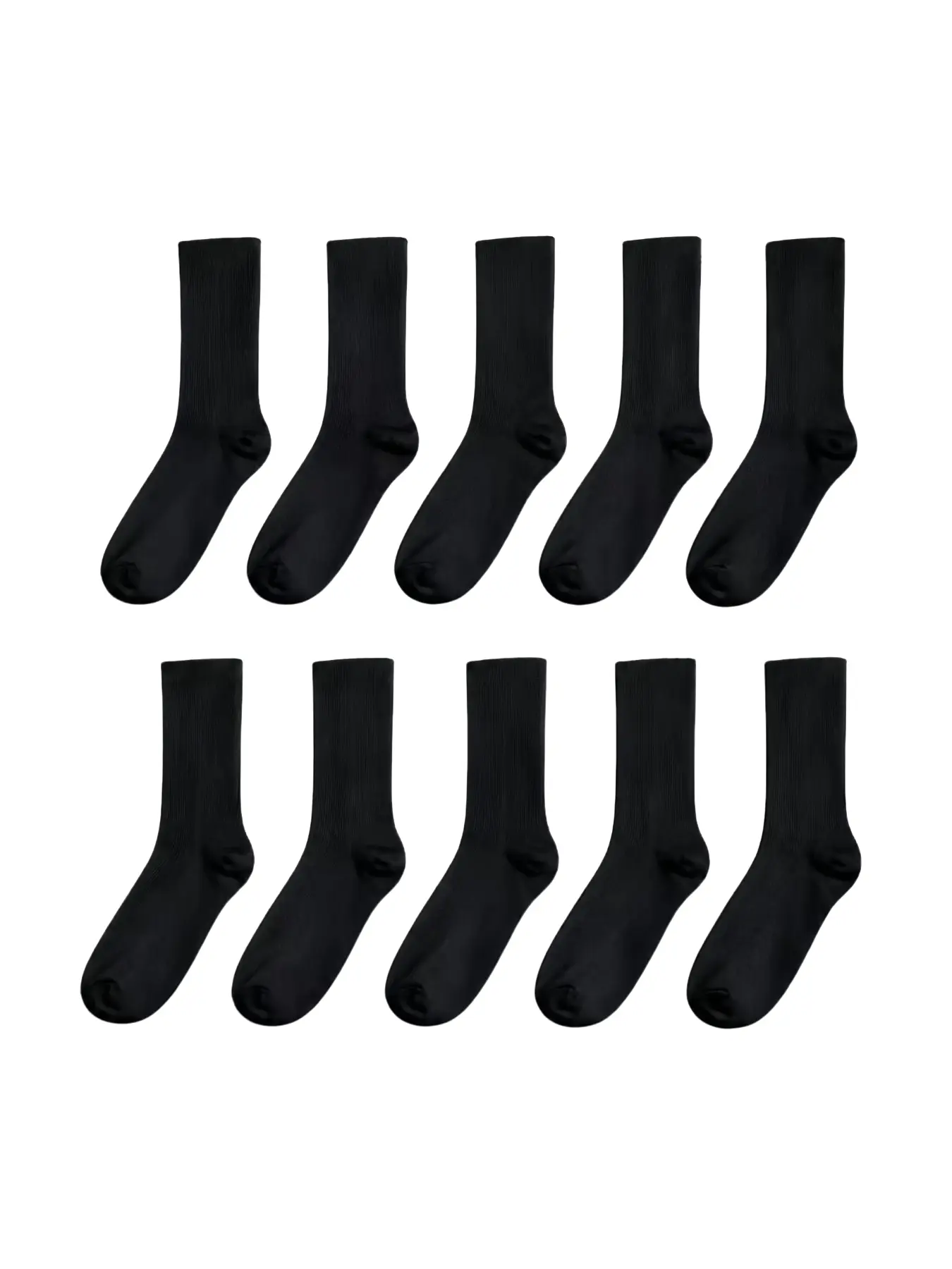 5 Pairs Unisex Crew Socks, Breathable Soft Comfort Anti-Odor Striped Mid-Calf, Casual Sport Socks for All Seasons