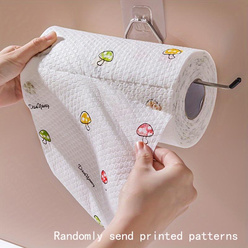 Washable Kitchen Paper Towel, Reusable Paper Towels, 400pcs/set Absorbent Non-stick Oil-absorbent Roll, Durable Kitchen Cleaning Essentials for Home Car Living Room Toilet