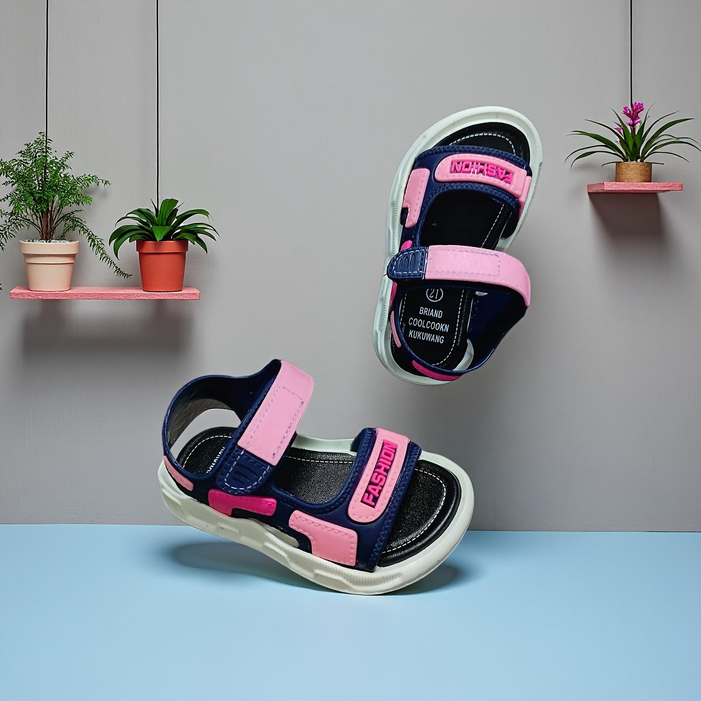 New(New)Boys and Girls Summer Sandals - Soft Sole Lightweight PVC Upper, Black Rubber Outsole, Casual Beach Shoes