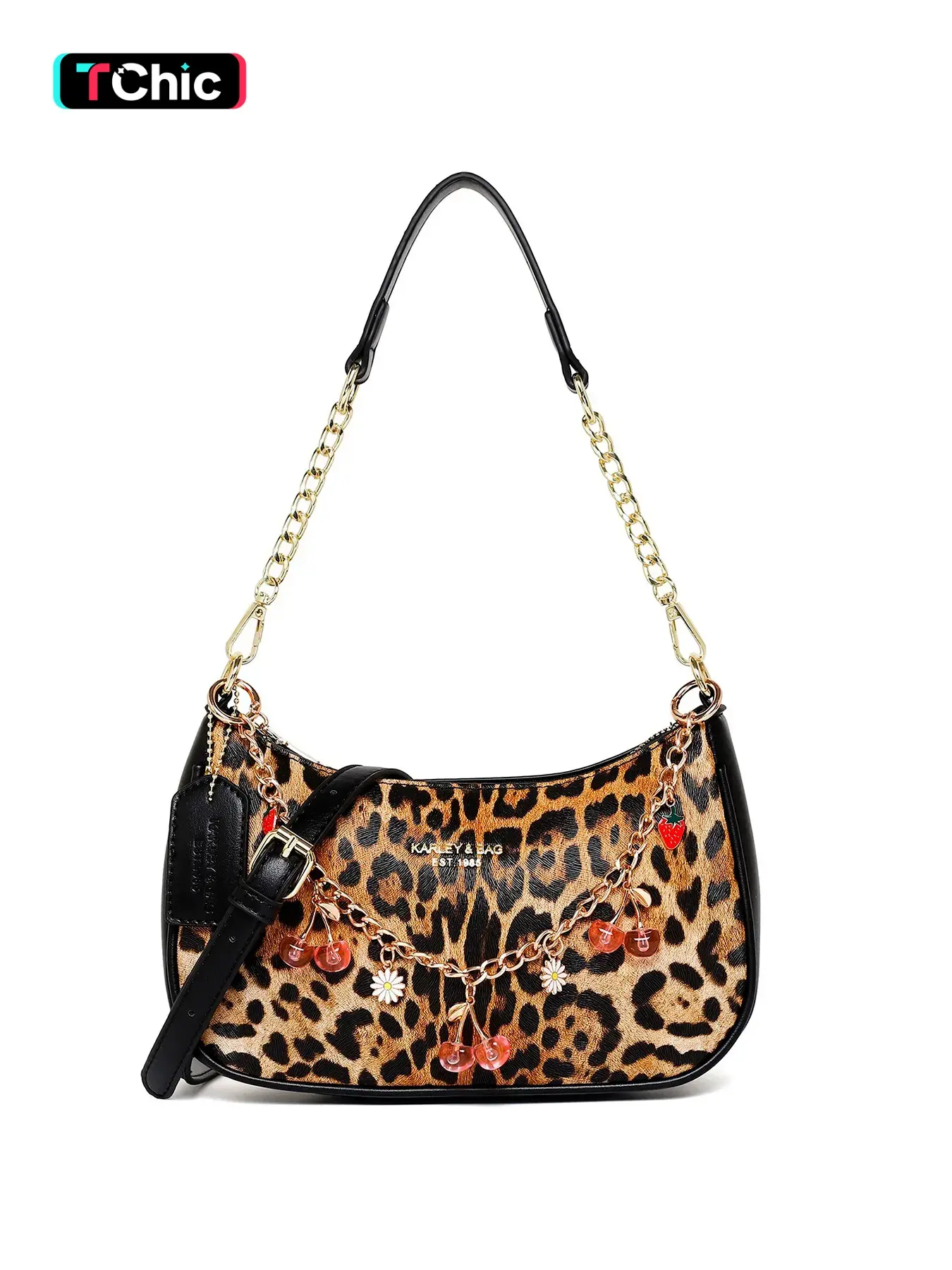Fashion Leopard Print Crossbody Bag for Women, PU Material Durable & Scratch Resistant, Adjustable Strap, Perfect for Outing & Office