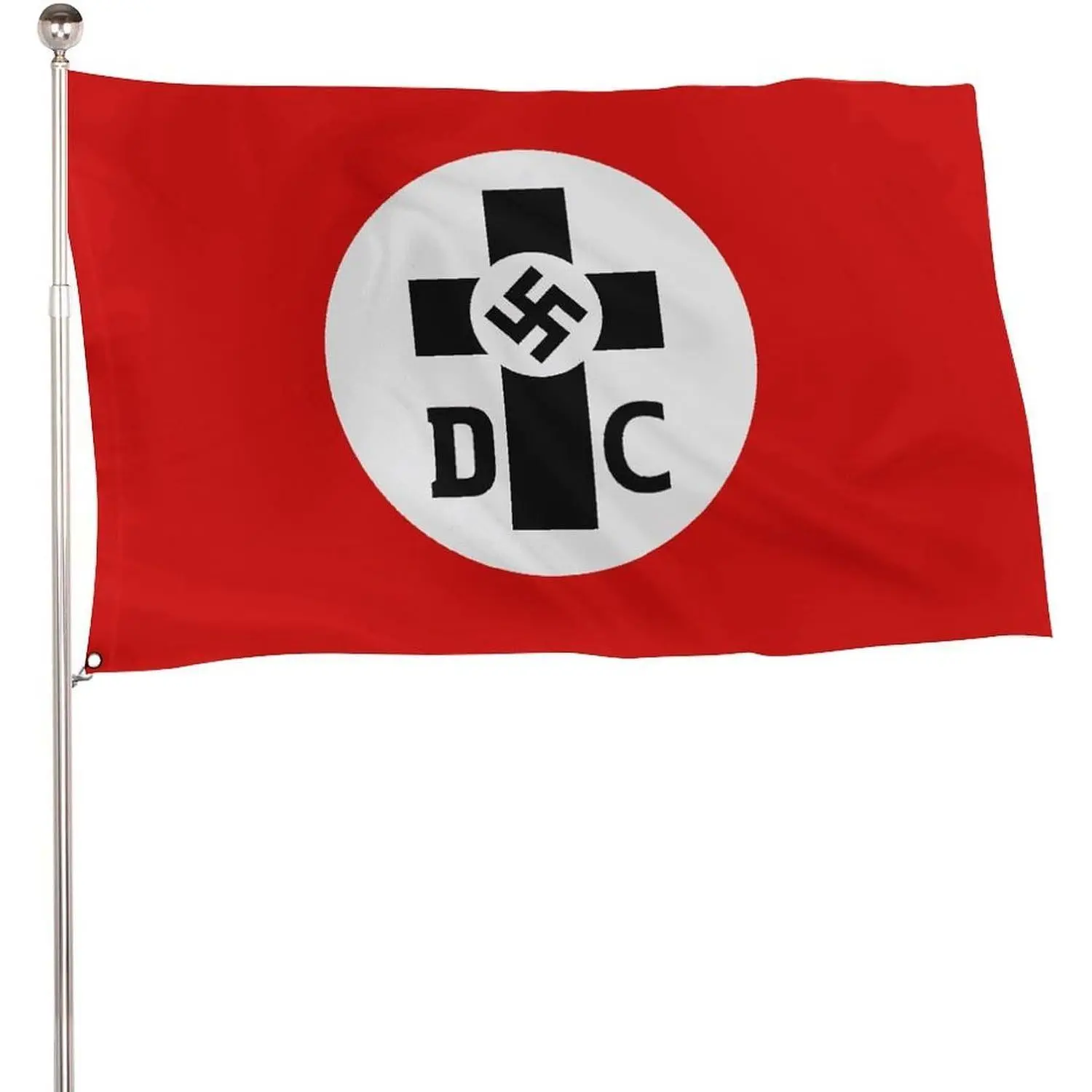 German Christians 1932-1945 Flag, 5x3 Ft Lightweight 115D Polyester Banner with 2 Metal Eyelets (Home & Festive Party Backdrop Supply)