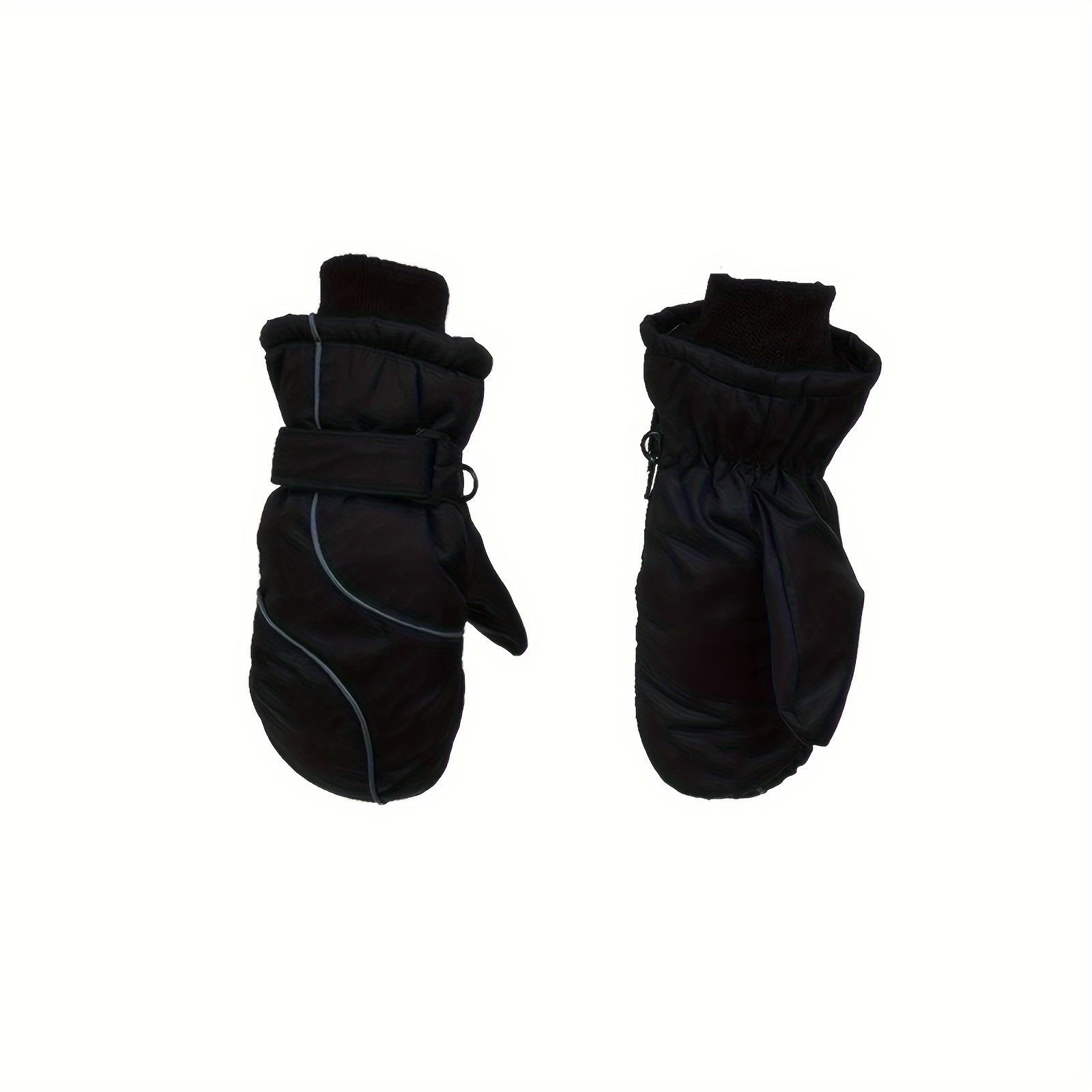 1-Pair Winter Gloves with Thick Fleece - Heavy-Duty Warmth, Pull-On Closure, Non-Slip Grip - for ing, Snowboarding, Hiking, Camping, Christmas Gifts - Ideal For Kids & Adults (ages 4-8+), Outdoor Activities, Stylish Design, Durable Construction