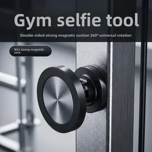New gym magnetic phone holder magsafe dual-direction strong magnetic suction selfie recording lazy holder cross-border