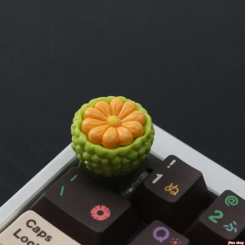 2026 New Cute Durian Fruit Resin Artisan Keycap for Mechanical Keyboard Handmade Kawaii Esc Keycap with Realistic 3D Texture Stress Relief Desk Decor Compatible with Cherry MX Switches and Clones Unique Gift for Gamers Typists Keyboard Enthusiasts homedec