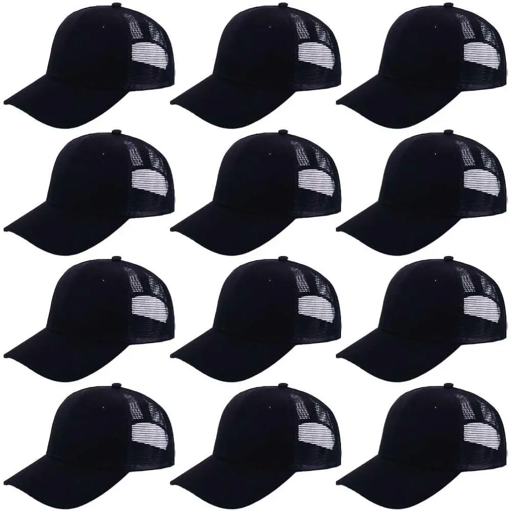 12 Pack Mesh Trucker Hats, Bulk Baseball Caps for Men and Women, Trucker Cap WholesaleGift.