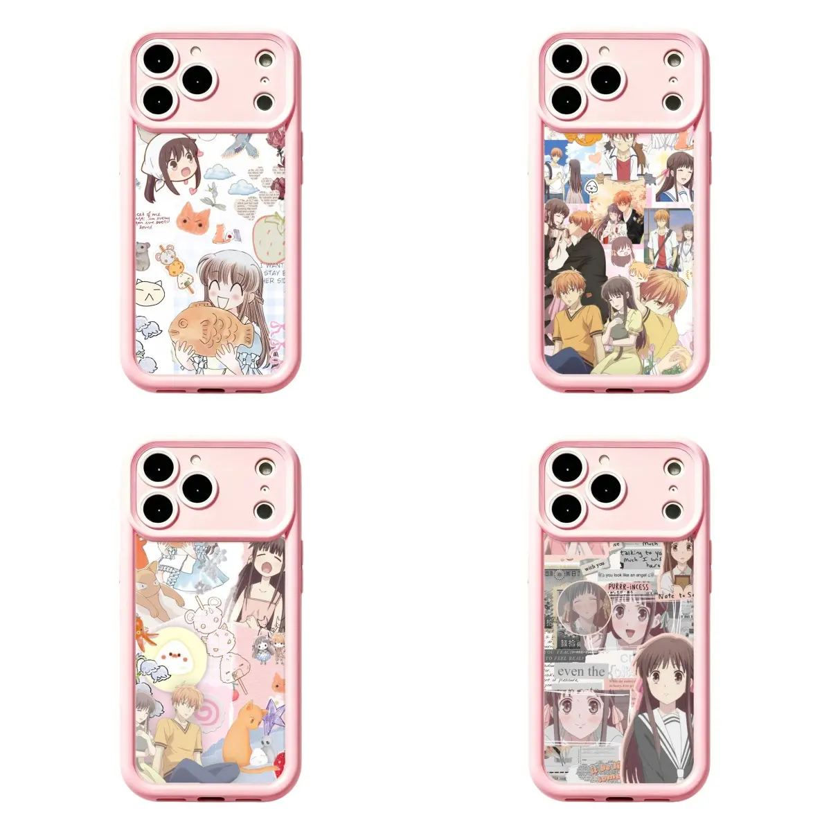 Cute Fruits Basket Anime Collage Phone Case,For iPhone 11 12 13 14 15 16 17 pro max for Samsung S26 S25 S24 S23 S22 S21 phone Cases,  Fashion   Gifts For Fans Men Women,Phone Accessories,phone cases