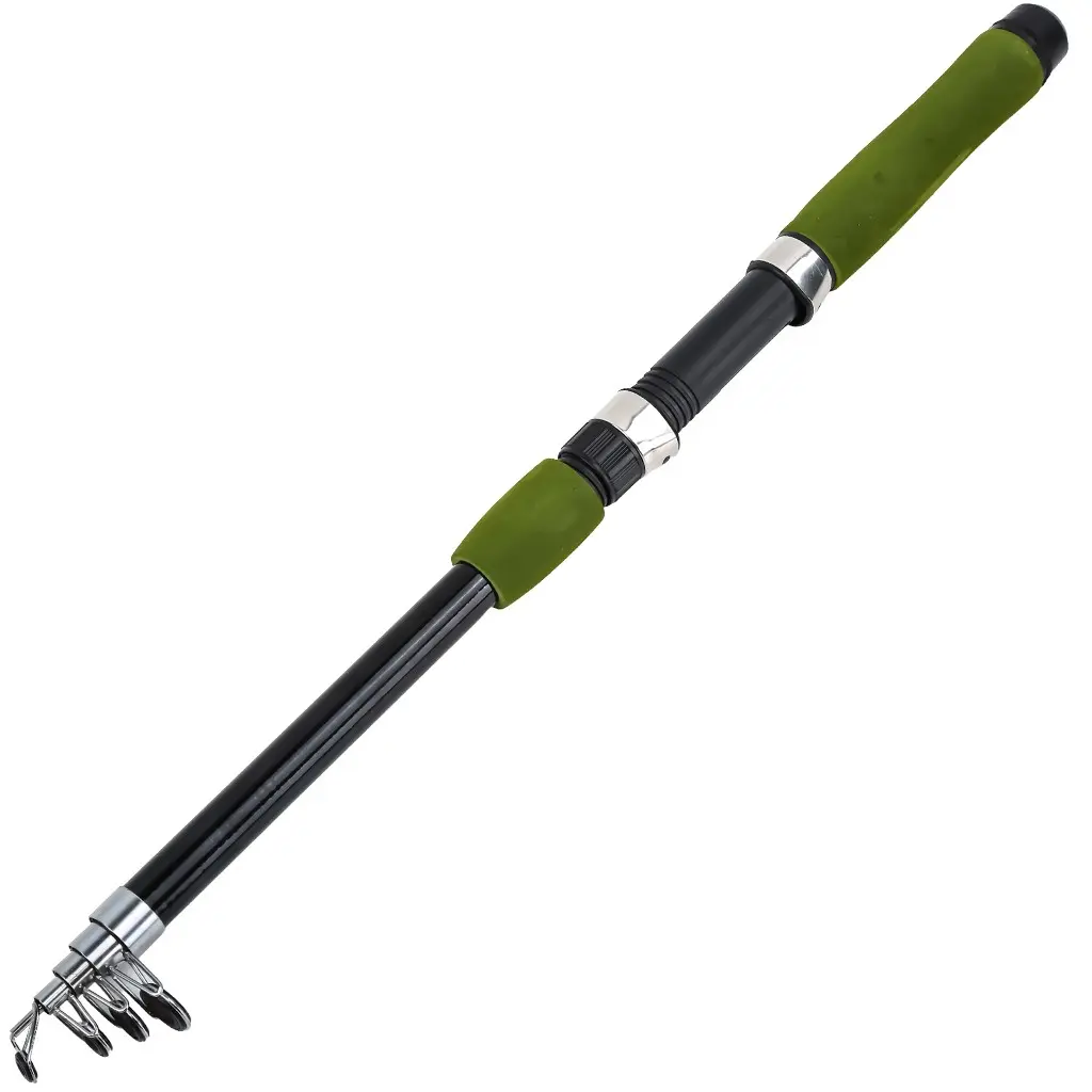 1.8m Telescopic Fishing Rod, Portable Lightweight Glass Fiber Folding Rod, Compact Design for Freshwater and Saltwater Fishing, Fiberglass Pole