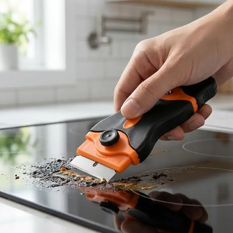 Multi-Functional Cleaning Tough Scraper Tool Set, Ergonomic Design, Removes Paint, Stickers, Adhesives, Includes Extendable Blade