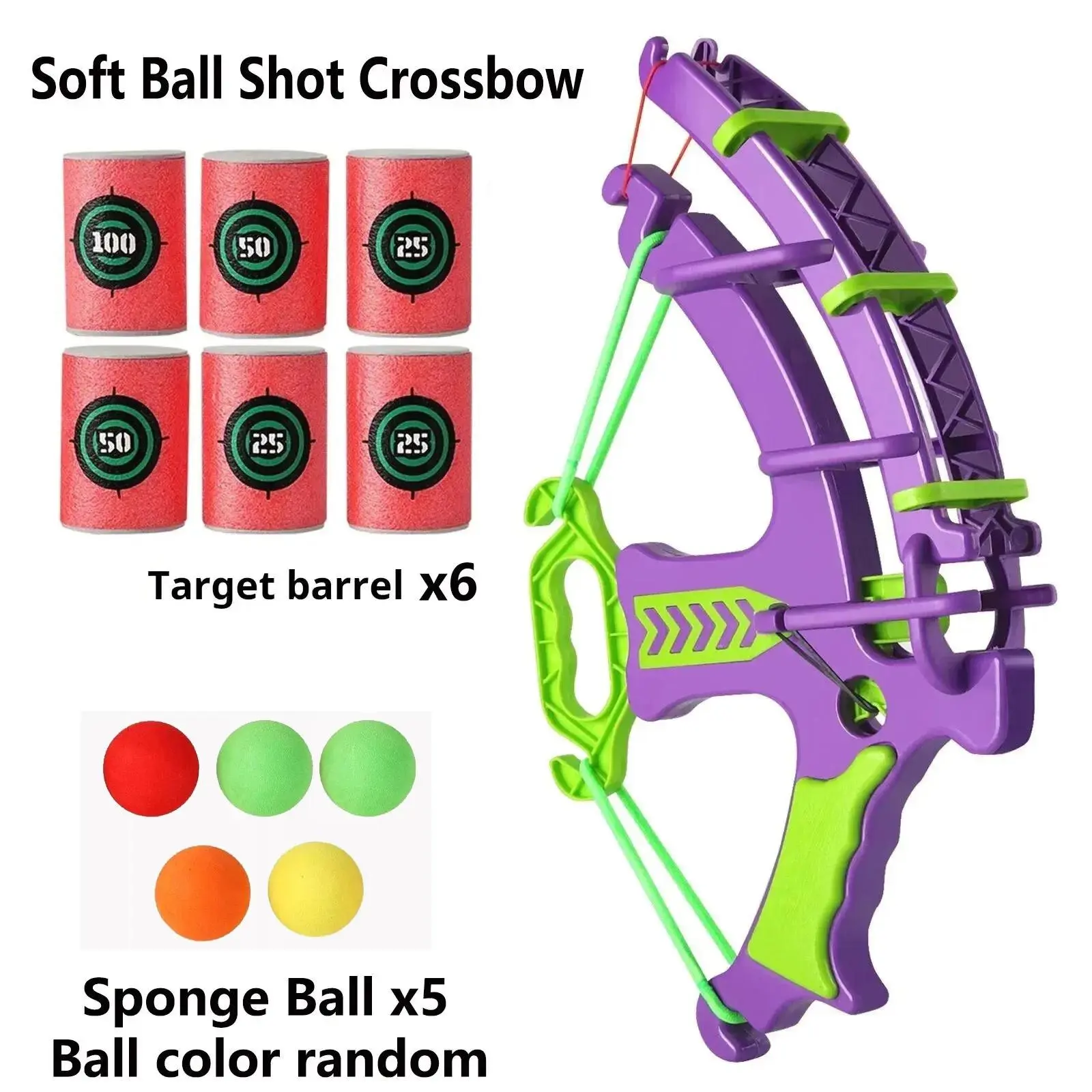 Soft Bullet Target Practice Toy Outdoor Game Set Shooting Target Activity Toy