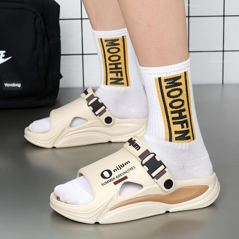 [Massage Cooling Slippers] Unisex Massage & Stress-Relief Cooling Slippers, Summer Anti-Slip & Odor-Resistant Soft-Sole Shock-Absorbing EVA Sandals, Trendy & Versatile Slip-On Sandals for Home and Outdoor Use for Men and Women, Women Shoes