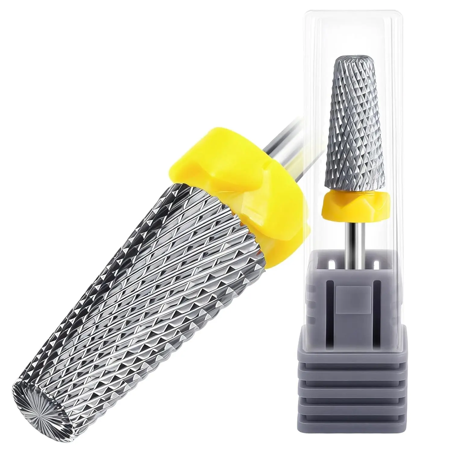 3/32" Carbide Nail Drill Bit, 5-In-1 Tungsten Carbide, Extra Fine Xf, Quick & Safe Gel Removal, Nail Art, Manicure, Pedicure Tool, Cuticle Clean, Cuticle Bit For Nail Drill