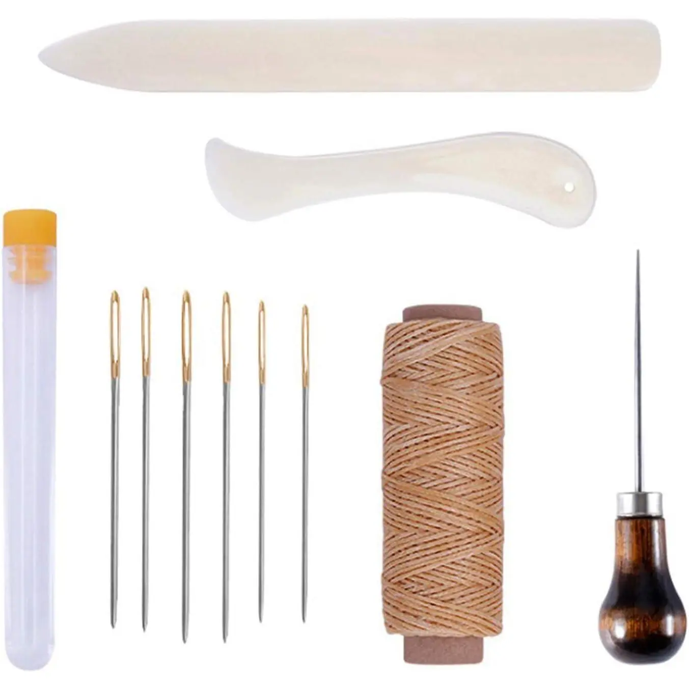 11 count Bookbinding Kit Tools,  Folder Paper Creaser | book binding thread for DIY Bookbinding Crafts and Sewing