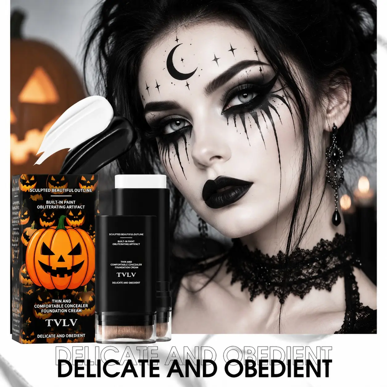 Multicolor Face Paint Stick, Halloween Body Art Makeup, Portable, Easy to Apply and Clean, Gentle and Non-Irritating, Unisex
