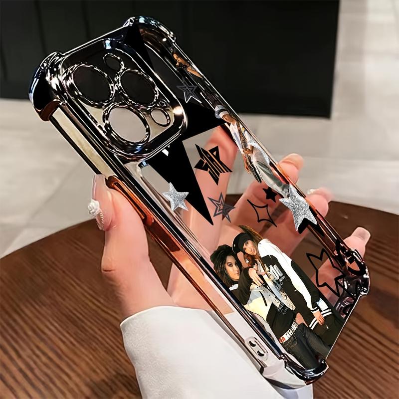 Popular Tom Bill Kaulitz Tokio Hotel Phone Case, Transparent Soft Back Cover for iPhone 17 16e 16 15 14 13 Mini Pro Max, Anti Fall Design