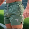 Men's Sweatpants with Side Zipper Pockets, Lightweight Polyester, Ideal for Gyms, Outdoor Activities, Non-Stretchy Casual Shorts, Everyday Sweatshort