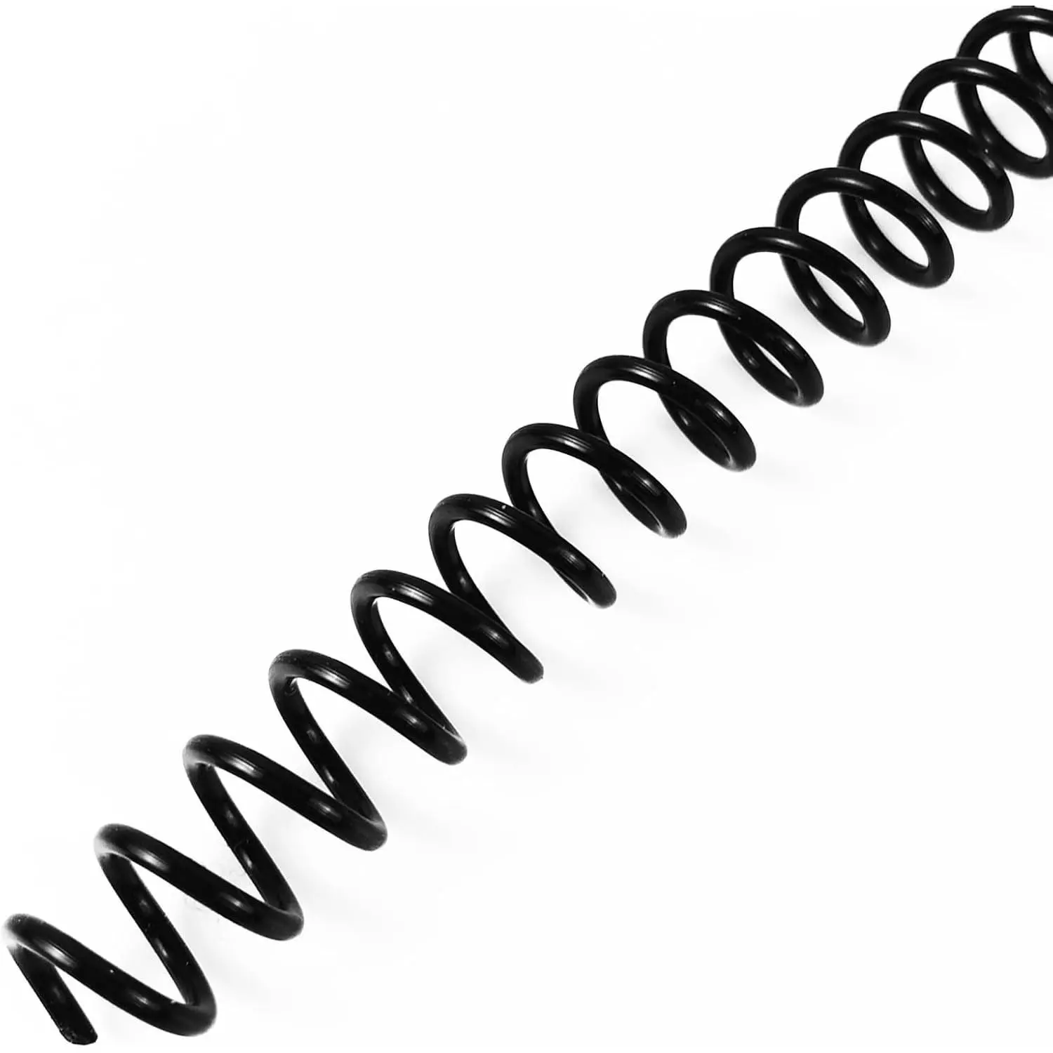 Plastic Spiral Binding Coils, 11 mm, 4:1 Pitch, Black, 100 Pack | Coil Binding Spines, 7/16", 80 Sheet Capacity, 48 Loops, for Letter-Size Reports, Presentations, School and Office Projects