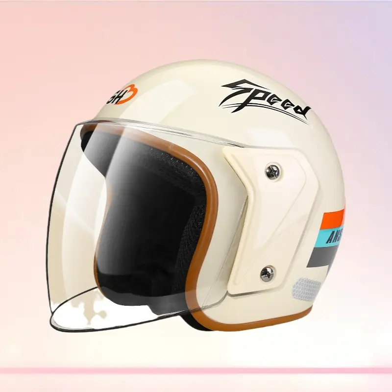 Men Women Fast Anti-fog Half Helmet Warm Thermal Safety Gear For Electric Motorcycle Winter Riding Commute