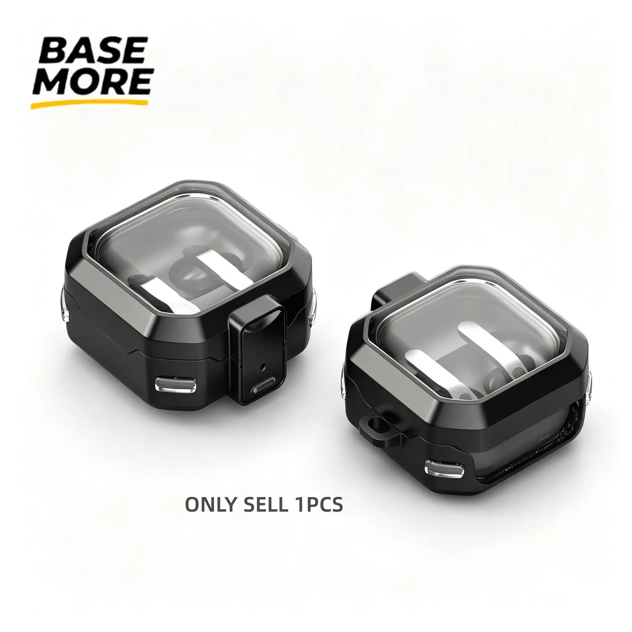 Luxury Anti-Drop Transparent Matte Earbud Case for Samsung Galaxy Buds4/4pro/buds 2, Secure Switch Lock, Portable Outdoor Protection