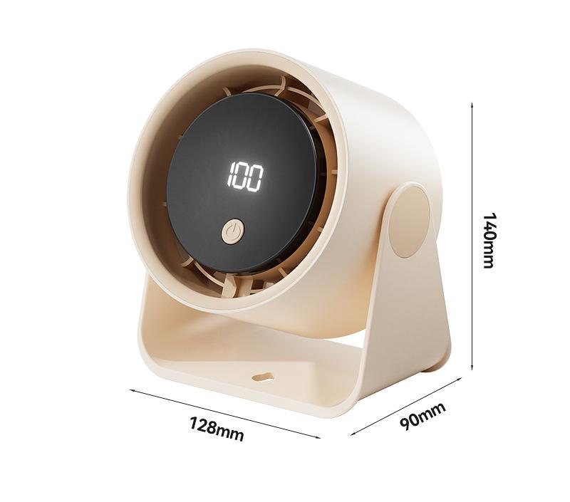 Popular desktop fan, household high-speed fan, office small electric fan, USB rechargeable circulation fan