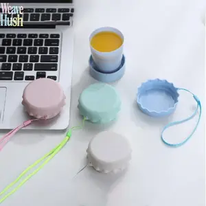 4‑Pack Telescopic Foldable Travel Cups, Travel‑Carry Essentials, Portable Compressible Water Cups, Light‑Weight Reusable Drinking Containers for Travel, Students, Household and Outdoor Daily‑Use
