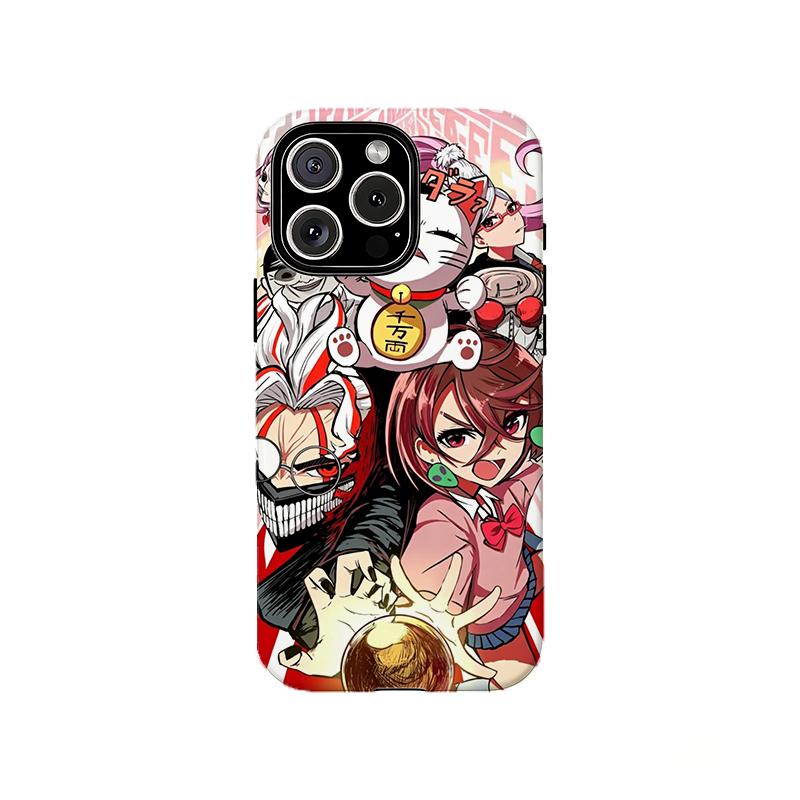 Fortune & Passion In Pocket| Timeless Manga Vibe,Tough protective phone case,Compatible for iPhone 16 15 14 13 12 11 17Pro Max,for Samsung S25 S24 S23 S22 Ultra,Durable Dual-Layer design phone cover,Perfect Gift for Her
