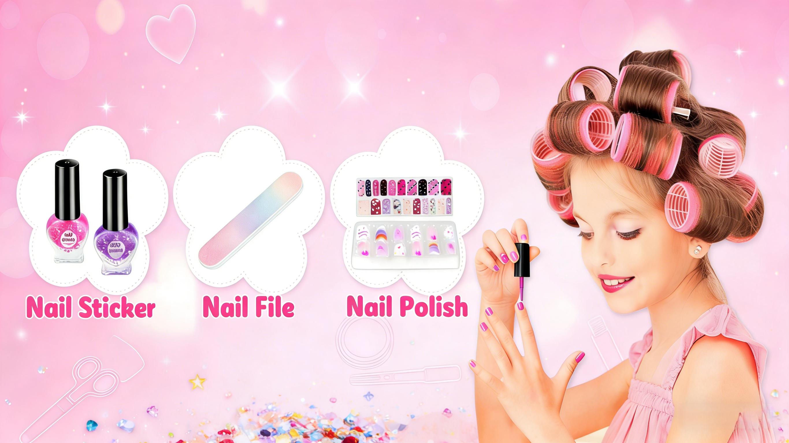 Washable Play Makeup Toys Set for Dress Up,59 Pcs Kids Makeup Kit for Girl Pretend Beauty Vanity Set with Cosmetic Case Birthday Toys for Girls 3 4 5 6 7 8 9 10 11 12 Years Old Kids Toddlers,A birthday present for a girl