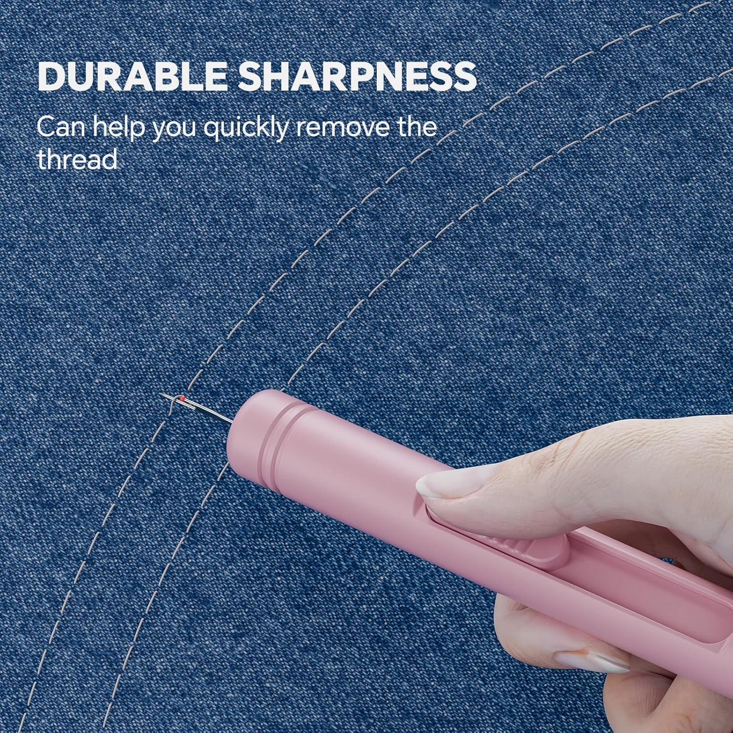 2 in 1  Threader Seam Ripper - Dual Function Sewing Supplies for Hand Sewing & Sewing Machine, Quick Stitch Removal and Threading  Tool (1, )
