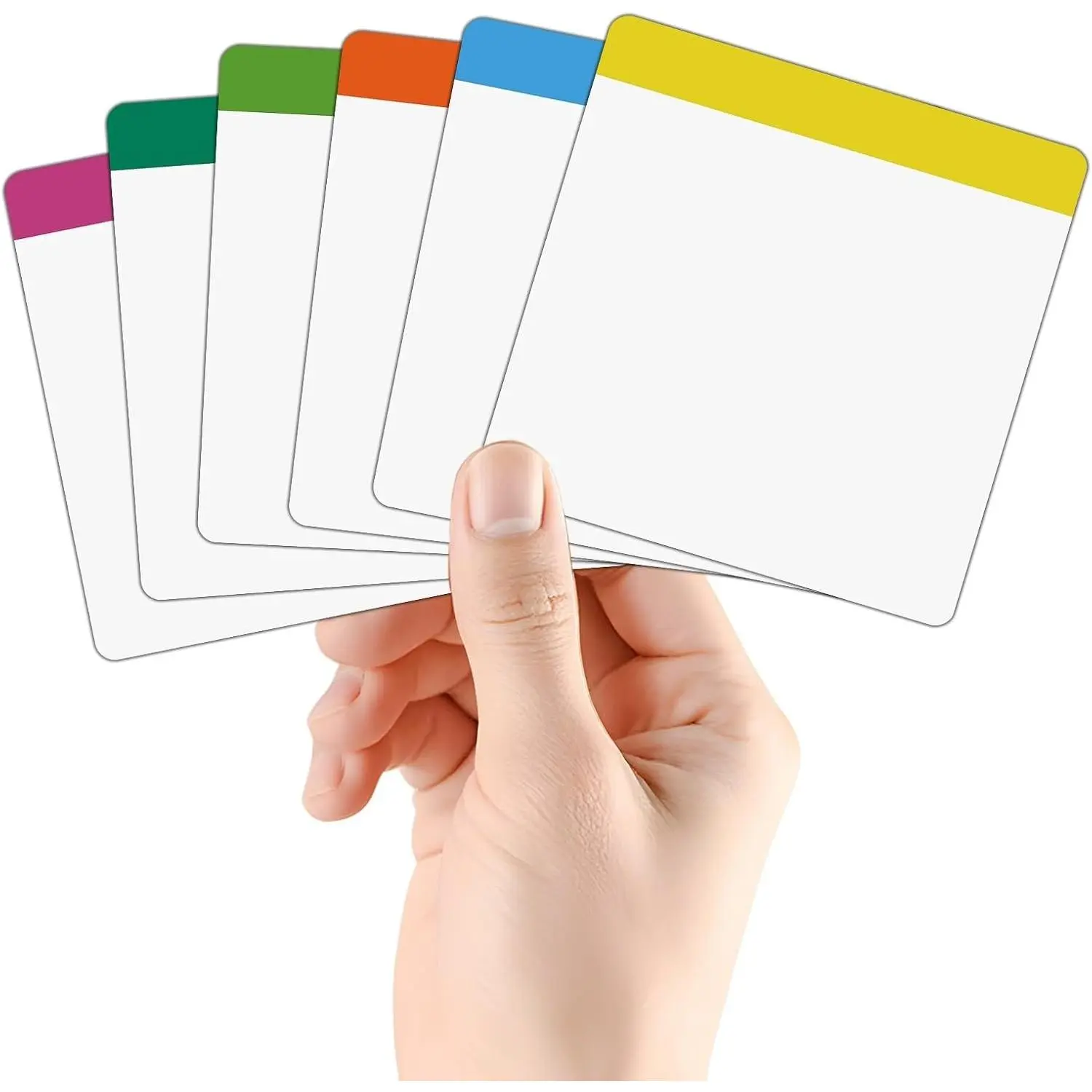 Reusable Magnetic Sticky Notes 12 Pack, 4"x4" Dry Erase Magnets for Whiteboard, Fridge, Metal Lockers & Cabinets, Office & Classroom Supplies