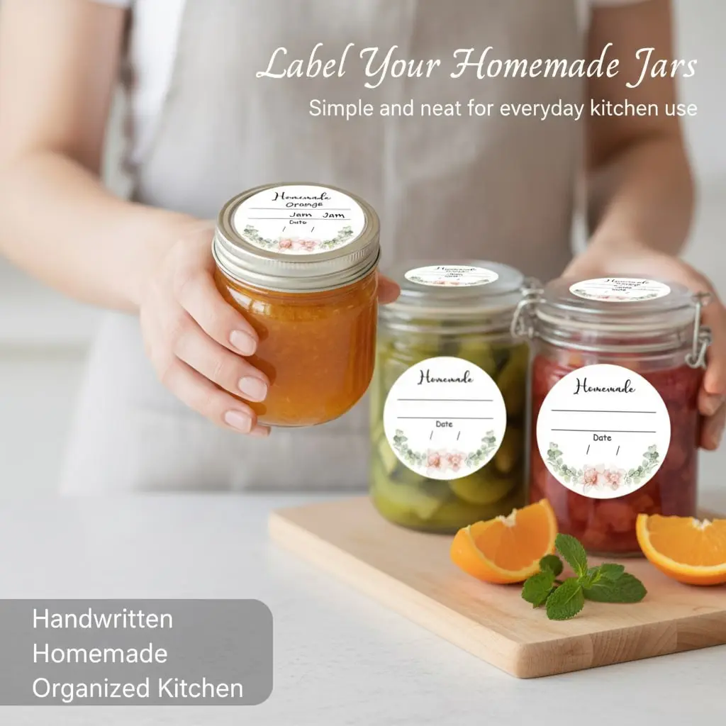 Large Size Can Labels, 500 Pieces Per Pack, Durable Adhesive Stickers for Cans, Ideal for DIY Projects & Decorations