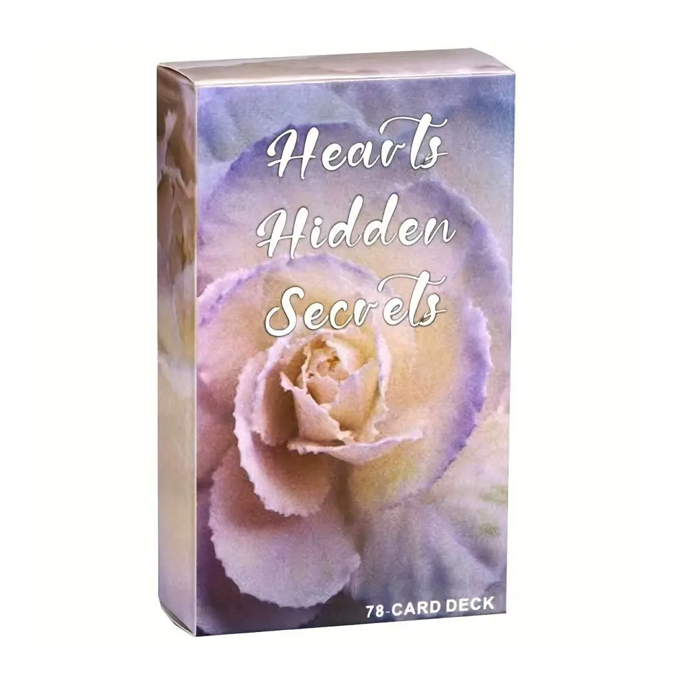 Heart Hidden Secret Oracle Card, Twin Flame Love Oracle Cards, Oracle Deck for Beginner, Divination, Unique Illustrations, Help Their Unlock The True Face of Your Heart, Card Games For Teens
