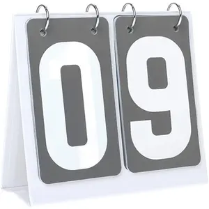 Scoreboard Flip Score Keeper Bulk for Basketball Game, Portable Scoreboard Up to 99