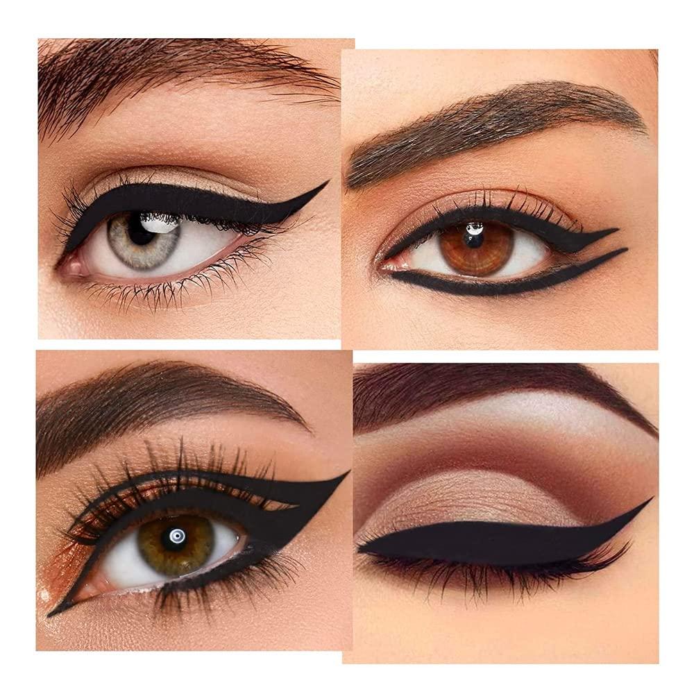 1 Gel Eyeliner Pencil, Quick-drying Eye black crayon matte Eyeliner Cream  Eyeliner,Cat Eye MakeupStencil,Smoky Eyeshadow Palette Goth Halloween Makeup Kit,girl's favorite Valentine's Day makeup gift.