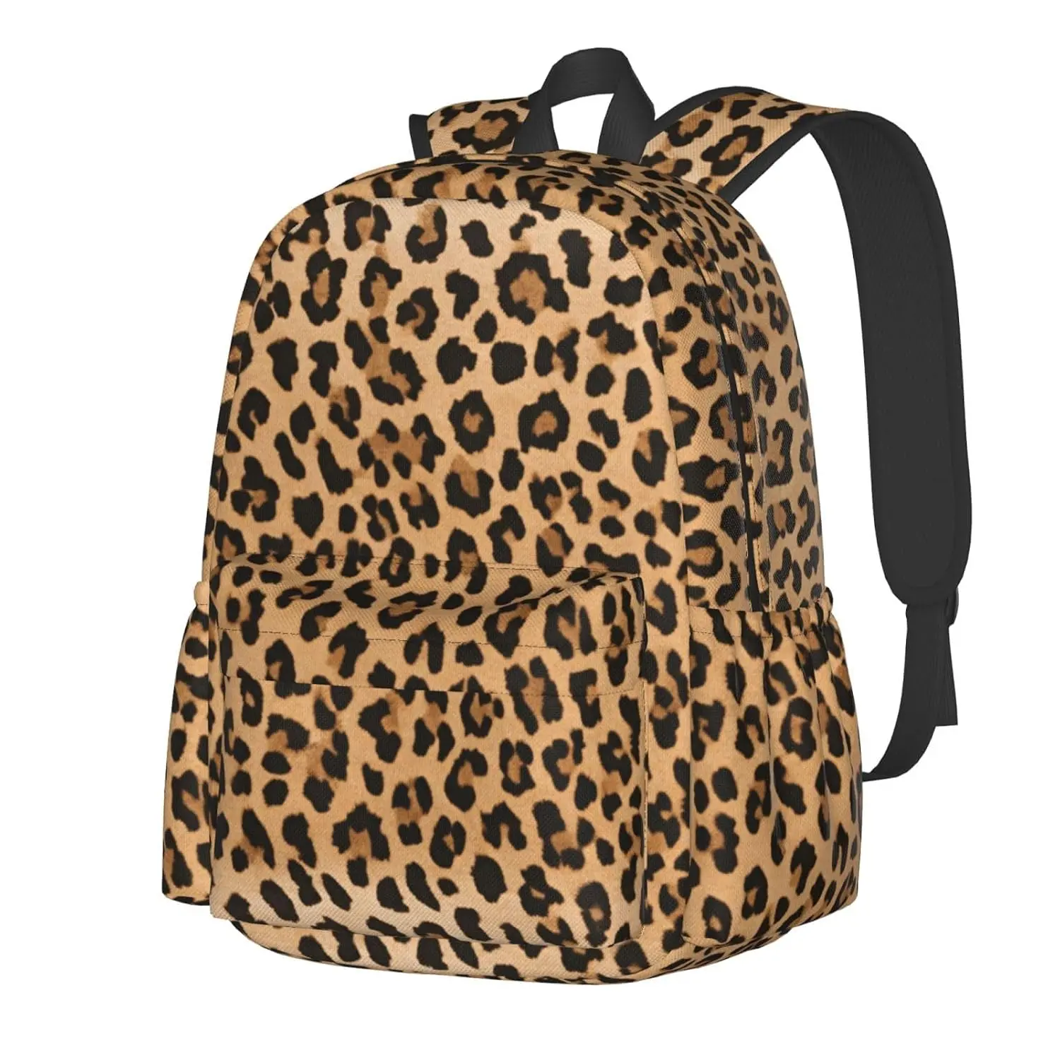 Leopard Print Laptop Backpack For Men Women, Cheetah Lightweight Daypack Bookbag For Daily Commutes Business Travel Hiking