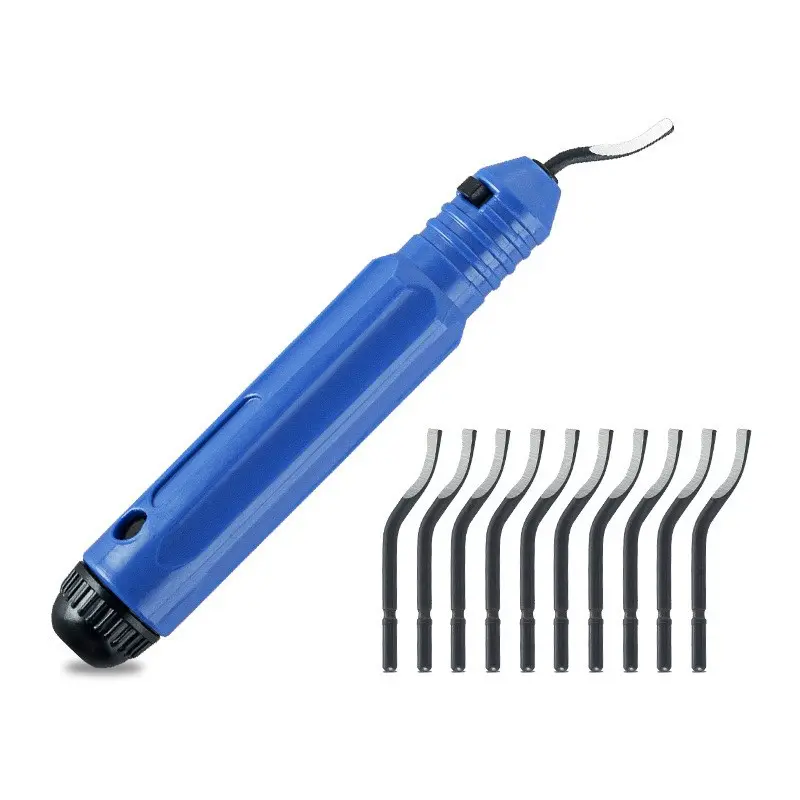Manual Jewelry Trimming Tool Set with 10 Blade Inserts, DIY Resin Epoxy Craft Precision Edger, Handheld Portable Cutting Tools for Wood Plastic Resin Home