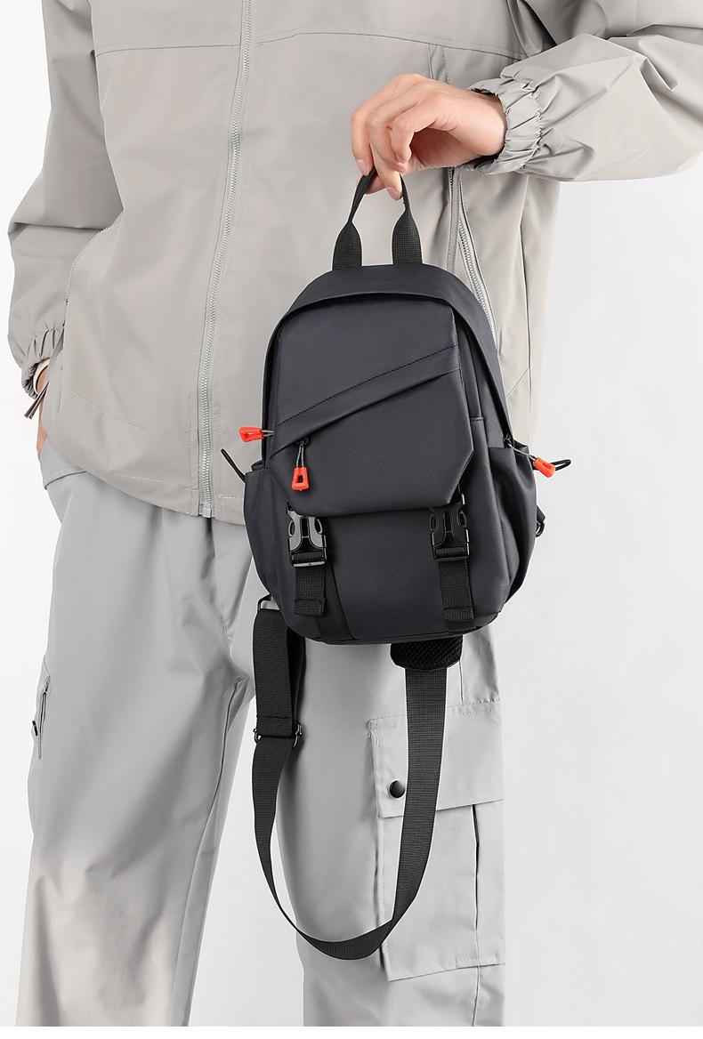 BIGWIG Durable Men's Chest Bag, Trendy Crossbody Sling Pack for Travel and Hiking, Small Multi-Functional Shoulder Backpack for Boys, Casual Fashion Daypack for Daily Use