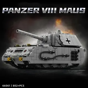 Mouse Tank Small Particle Building Blocks Children's Puzzle Assembly Toy Gift Heavy Armored Vehicle Model